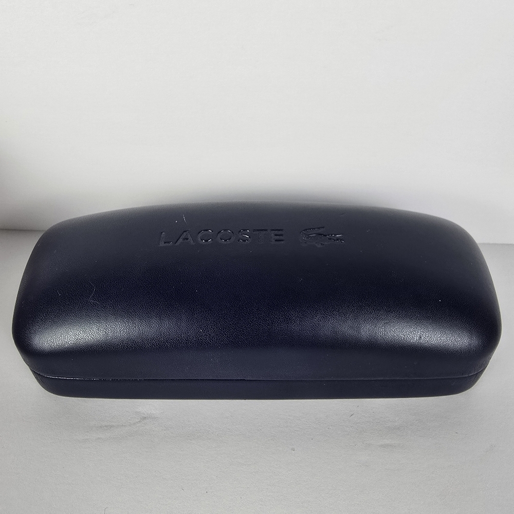 Lacoste Navy Hard Clamshell Eyeglass Sunglass Case Only - Picture 3 of 8